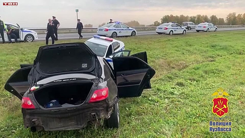 В Кузбассе произошла полицейская погоня