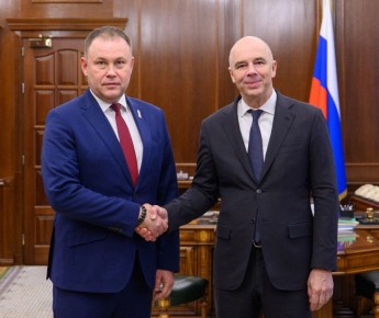 Антон Силуанов провёл рабочую встречу с Губернатором Кемеровской области – Кузбасса Ильей Середюком