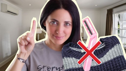 Больше не испортите бритвой одежду: запомните хитрый трюк, чтобы убрать катышки