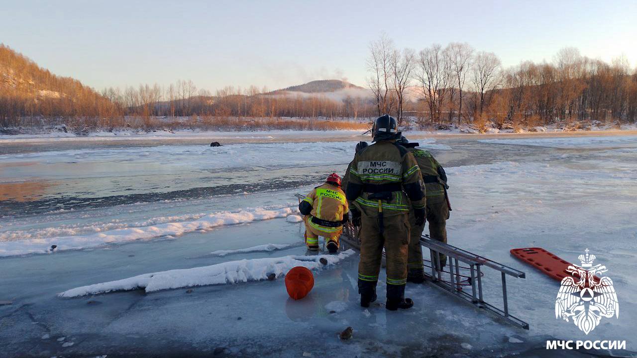 Спасение на островке: МЧС России помогает женщине в Междуреченске Спасение на островке: МЧС России помогает женщине в Междуреченске