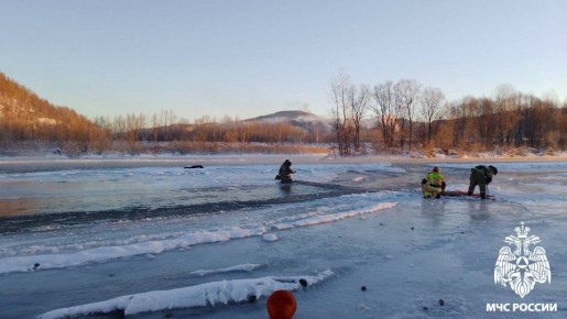 Спасение на островке: МЧС России помогает женщине в Междуреченске