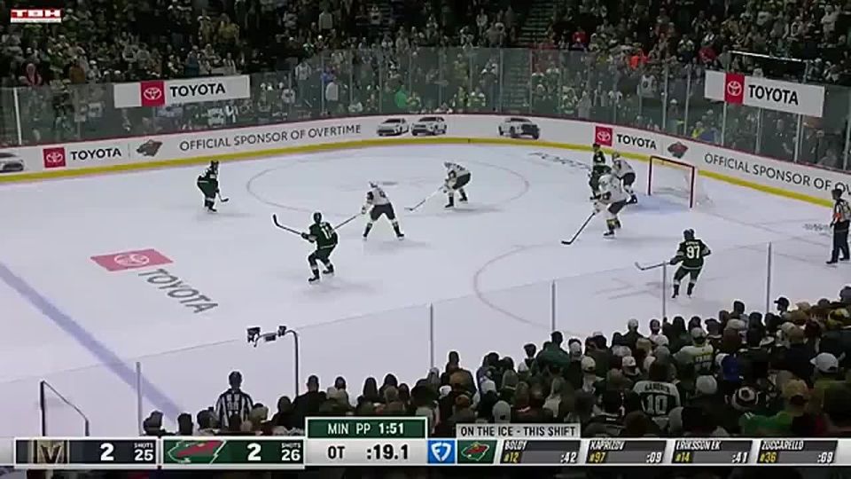 Кирилл Капризов отметился заброшенной шайбой в матче чемпионата НХЛ