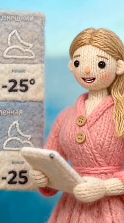 "Вести-Кузбасс" связали!. Кемеровчанка Елена Дзендзус запечатлела ("связала") ведущих главного телеканала Кузбасса, а также самые яркие события уходящей недели в модном ИИ-тренде