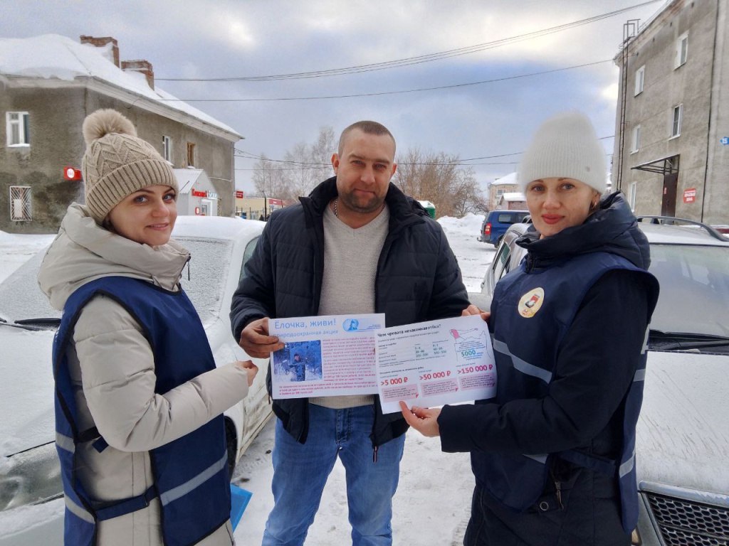 В Кемерове народные дружинники напоминают горожанам об ответственности за незаконную вырубку деревьев В Кемерове народные дружинники напоминают горожанам об ответственности за незаконную вырубку деревьев