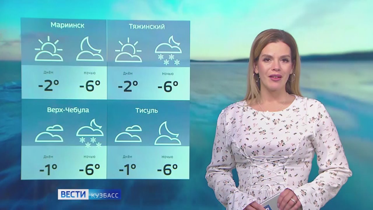 Доброе утро! Сегодня в Кузбассе переменная облачность, днём мокрый снег
