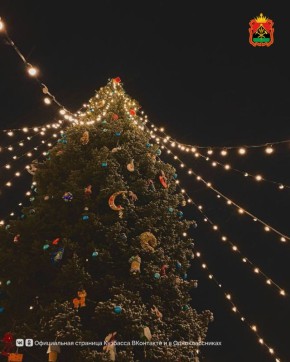 Собрали для вас подборку фотографий праздничных елок из разных муниципалитетов Кузбасса