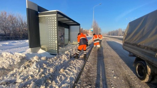 За сутки с улиц Кемерова вывезли около 17,6 тысяч кубометров снега