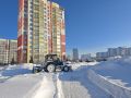 В Ленинском районе Кемерова уборка от снега ведется на проспектах Ленинградский, Московский и Комсомольский