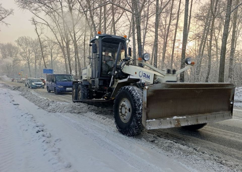В Кемерове сегодня снимают накат на улице Мариинская