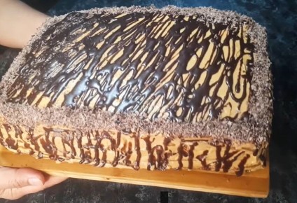 Простой и бюджетный торт без яиц для чая