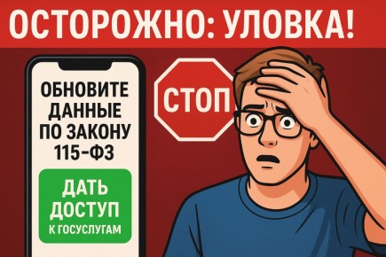 Осторожно: банковские уведомления требуют доступ к Госуслугам и личным данным