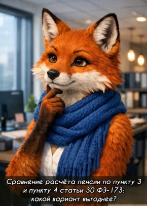 Оценка расчётов пенсии по статье 30 ФЗ-173: выбор между пунктами 3 и 4