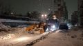 В Кемерове в ночную смену убирали снег на улице 2-я Заречная