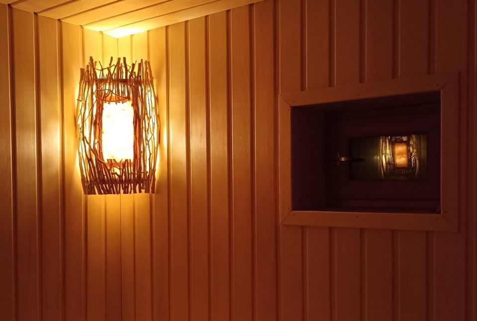 Эко-дизайн абажура для парилки своими руками