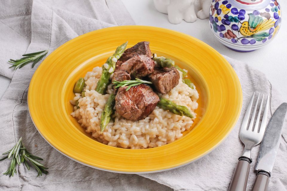 Неповторимое ризотто с говядиной и спаржей: кулинарный шедевр на вашем столе