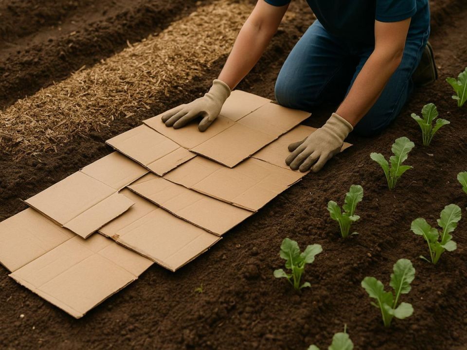 Как использовать картон для улучшения почвы в саду: секреты и рекомендации