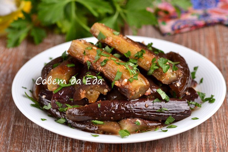 Вкусные закусочные баклажаны за пару часов