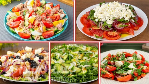 Летние салаты без майонеза: 5 рецептов для быстрого приготовления