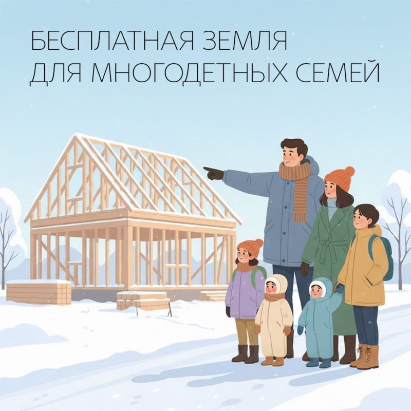 Кузбасские многодетные семьи могут бесплатно получить землю