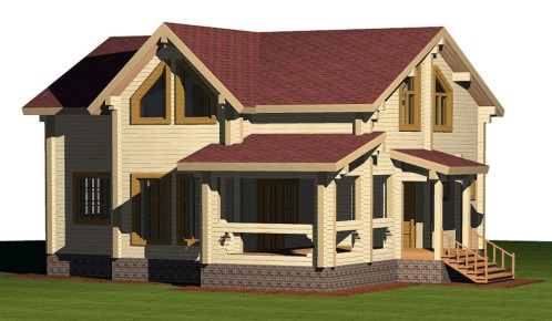 Элегантное пространство: проект двухэтажного дома с уникальным дизайном