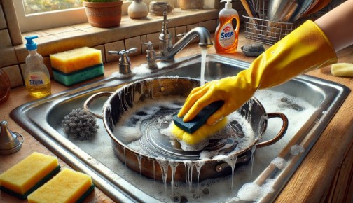 Как легко и быстро очистить сковородки и кастрюли после праздников