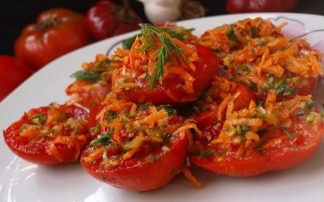 Вкусные остренькие помидоры по-корейски на зиму
