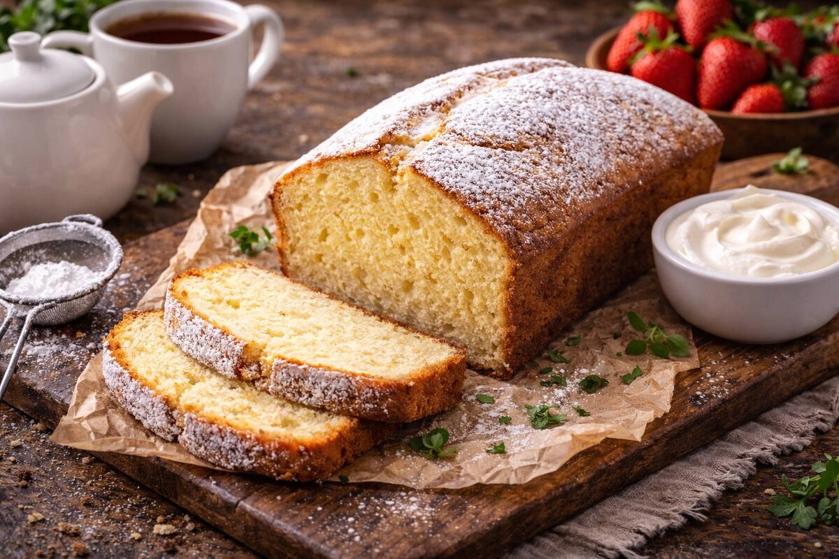 Кекс на сметане, который исчезает быстрее чая