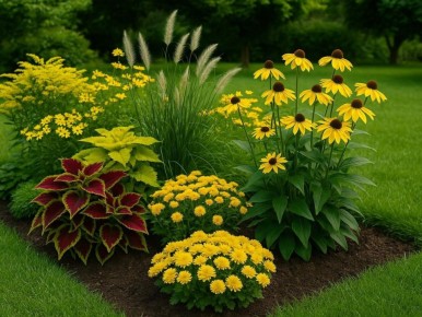 Цветные унисон: секреты оформления монохромных клумб