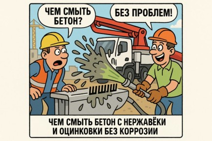 Как безопасно очистить нержавеющую сталь и оцинковку от бетона: профессиональные советы