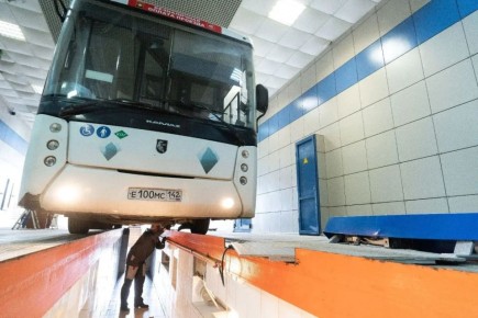 На базе Кемеровской транспортной компании заработал пункт технического осмотра