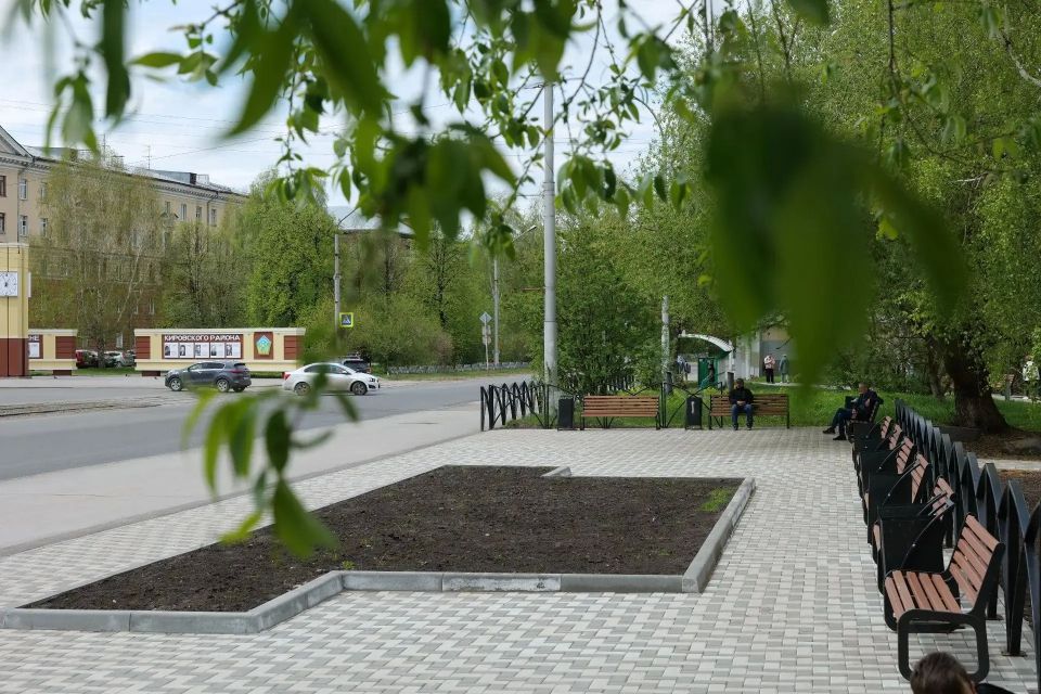 Тротуарная плитка и светящееся дерево: как преображаются скверы в Кировском