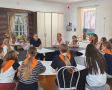 В Юрге сотрудники Госавтоинспекции совместно с сотрудниками ПДН провели профилактическую беседу с ребятами, отдыхающими в детском лагере "Сосновый бор"