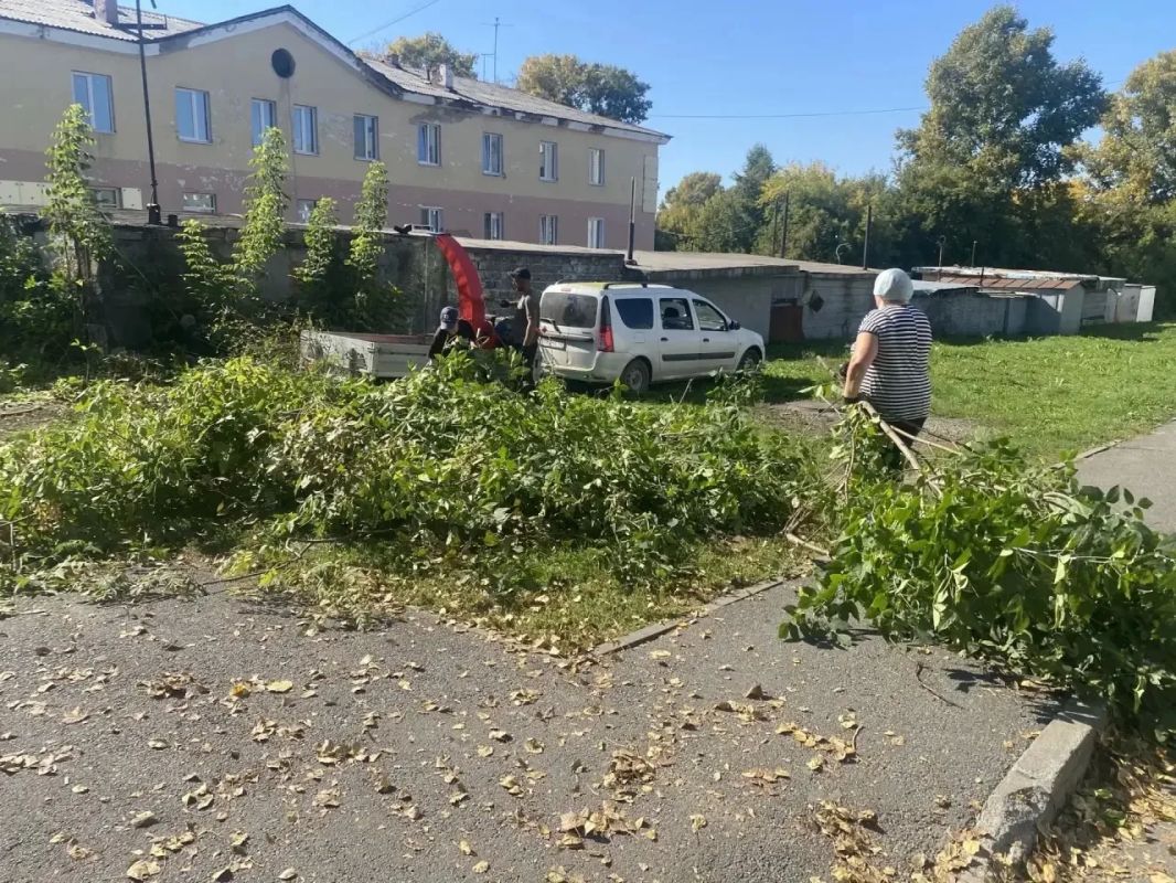 400 квадратов свободы и 40 кубов веток: в жилом районе Ягуновский на Белозерной прошёл субботник 400 квадратов свободы и 40 кубов веток: в жилом районе Ягуновский на Белозерной прошёл субботник