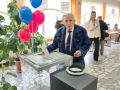 На избирательном участке №211 в гимназии №17 проголосовал Анатолий Михайлович Терехов, участник Великой Отечественной войны, Герой Кузбасса, Почётный гражданин Кузбасса и города Кемерово