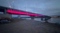 В Кемерове на Кузбасском мосту монтируют архитектурную подсветку