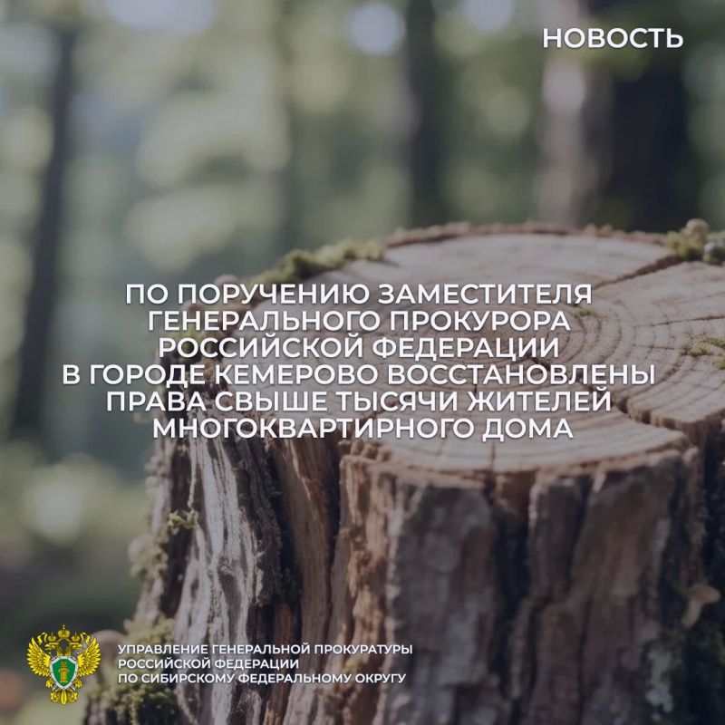 В июне текущего года на личный прием к заместителю Генерального прокурора Российской Федерации Сергею Зайцеву обратился житель Кемерова по вопросу ненадлежащего содержания придомовой территории многоквартирного дома