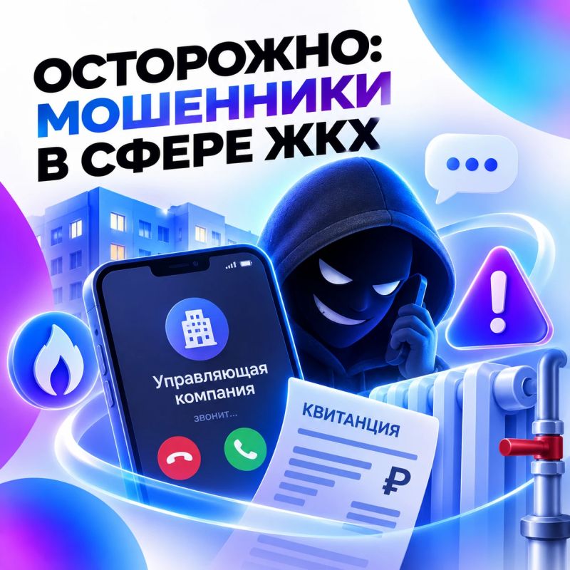 Злоумышленники могут представляться сотрудниками управляющих компаний или коммунальных служб, сообщать о долгах, перерасчётах и проверках отопления