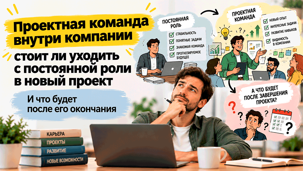 Переход в проектную команду: карьерный трамплин или риск остаться без роли?