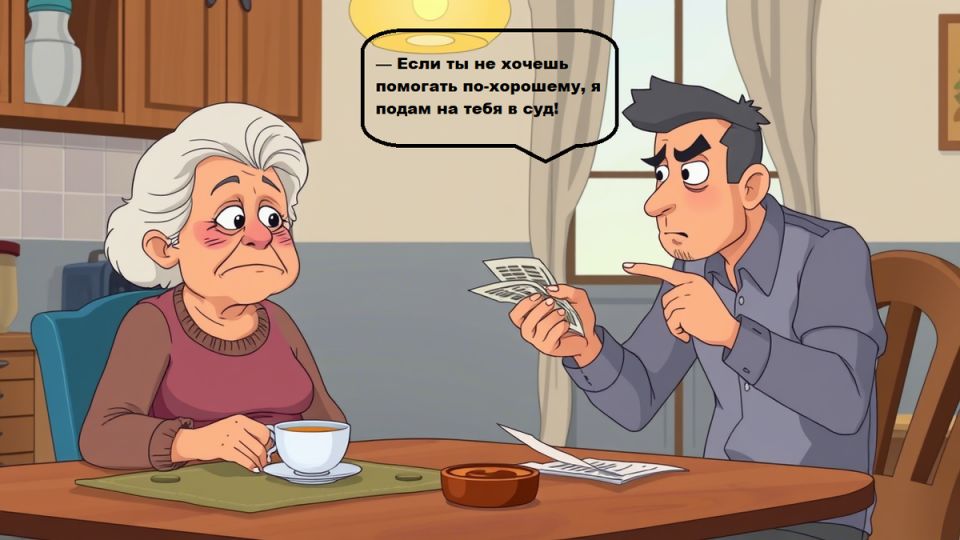 Как отказать взрослому сыну в требовании половины пенсии и не испортить отношения