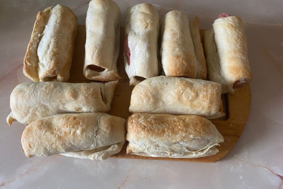 Удачный перекус: сосиски в слоеном тесте, без дрожжей