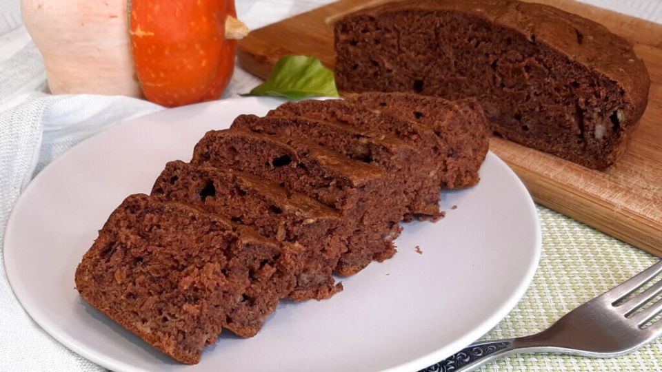 Шоколадный пирог с бананами